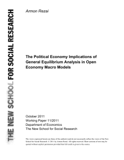 Armon Rezai The Political Economy Implications of General