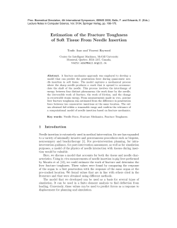 Estimation of the Fracture Toughness of Soft Tissue