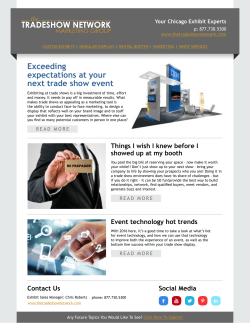 Exceeding expectations at your next trade show event