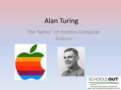 KS4 ICT Alan Turing Father of Modern Computer