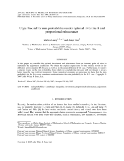 Upper bound for ruin probabilities under optimal investment and