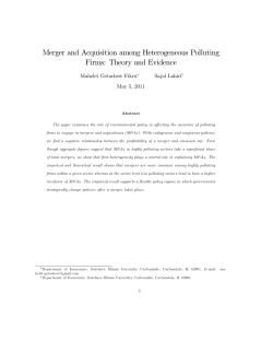 Merger and Acquisition among Heterogeneous Polluting Firms
