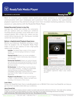 ReadyTalk Media Player