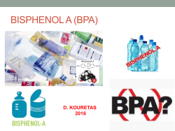 bisphenol a (bpa) - UTH e