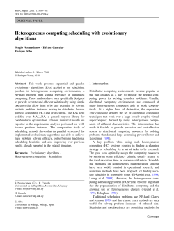 Heterogeneous computing scheduling with evolutionary algorithms
