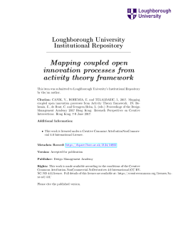 Mapping coupled open innovation processes from activity theory