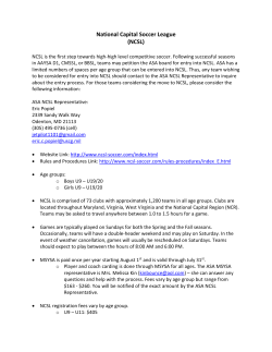 National Capital Soccer League (NCSL)