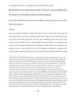 II. What is Street Law?