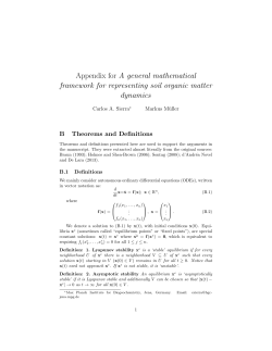 Appendix for A general mathematical framework for representing