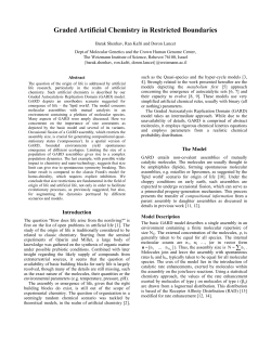 Graded Artificial Chemistry in Restricted Boundaries
