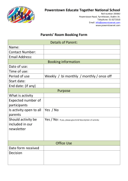 parent_room_booking_form - Powerstown Educate Together