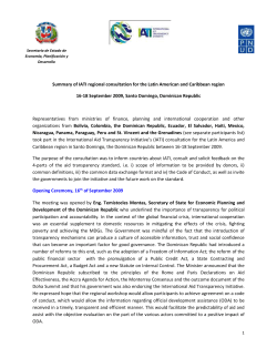 consulta regional para america latina y el caribe sobre la iniciativa