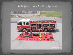 FIREFIGHTER TOOLS AND EQUIPMENT