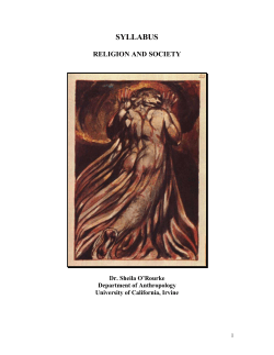 Syllabus for Anthropology 135A