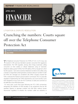 Courts Square Off Over the Telephone Consumer Data