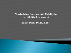 Maximizing Incremental Validity