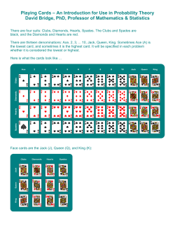 Playing Cards - David Bridge PhD
