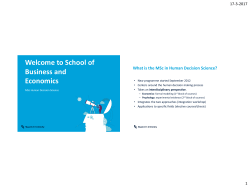 Human Decision Science team