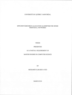 Efficient resource allocation algorithm for dense - Archipel