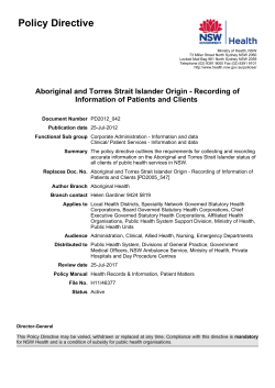 Aboriginal and Torres Strait Islander Origin
