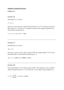 Solutions to Numerical Exercises