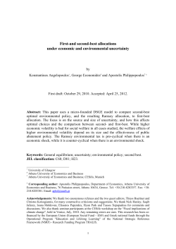 First-and second-best allocations under economic and