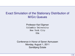 Exact Simulation of the Stationary Distribution of M/G/c Queues