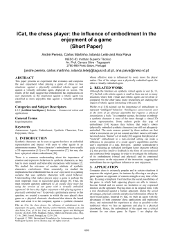 iCat, the chess player