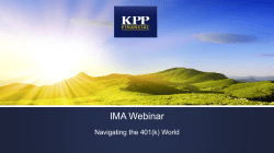 The 401(k) Solution: Committee Member Presentation Protecting