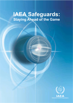 IAEA Safeguards: Staying Ahead of the Game