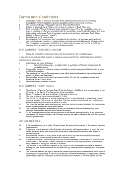 Terms and Conditions