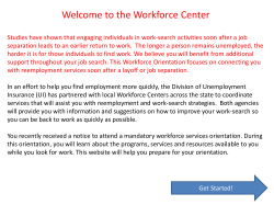 Orientation - e-Colorado - Colorado Department of Labor and