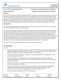 Biologist Specialist