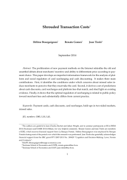 Shrouded Transaction CostsThe authors are grateful to Jean