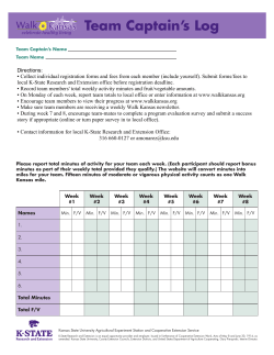 Team Captain`s Log