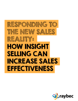 how insight selling can increase sales effectiveness