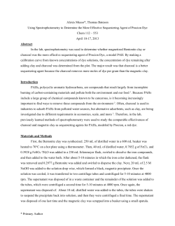 Alexis Musso*, Thomas Bateson Using Spectrophotometry to