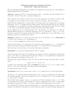 Open and closed sets - Stanford University