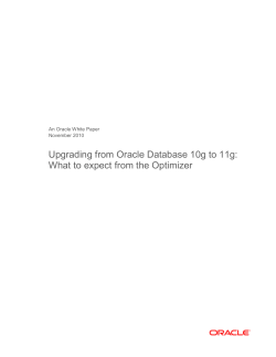 Upgrading from Oracle Database 10g to 11g: What to expect from