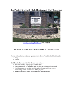 Reciprocal Golf - La Porte City Golf Course