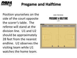 Pregame and Halftime