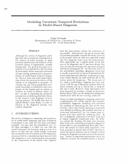 Modeling Uncertain Temporal Evolutions in Model-Based