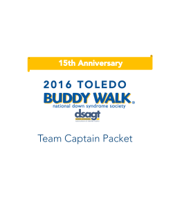 2016 TOLEDO Team Captain Packet