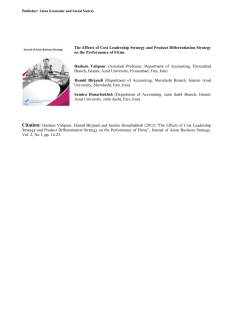 The Effects of Cost Leadership Strategy and Product Differentiation