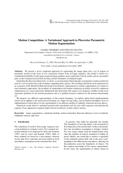 Motion Competition: A Variational Approach to
