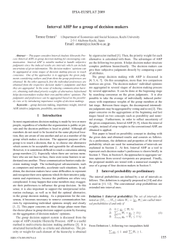 Interval AHP for a group of decision makers