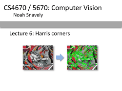 Lecture 1: Images and image filtering
