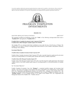 PROSPECTUS Initial Public Offering and Continuous Distribution