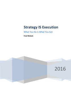 Strategy IS Execution