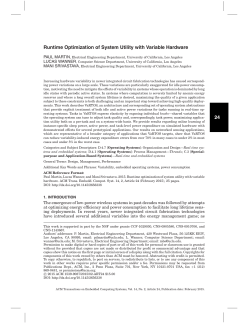 24 Runtime Optimization of System Utility with